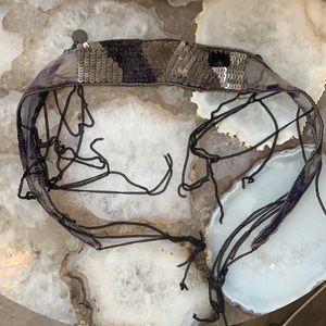 Chan Luu Silk Chiffon Wrap Bracelet